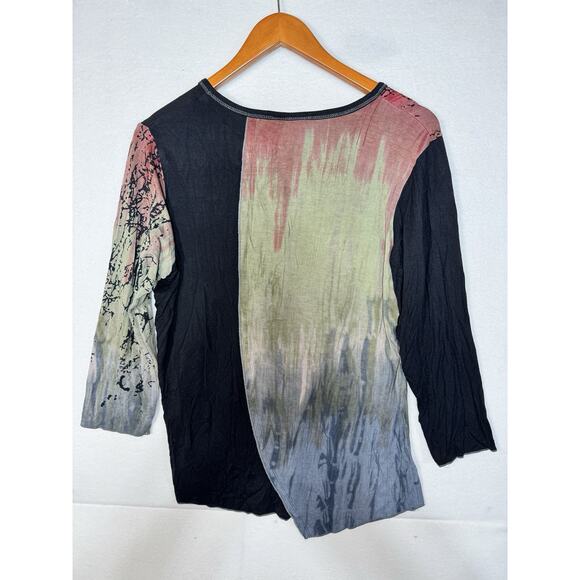 Lot Of 3 Parsley And Sage Tops. 1 Solid Blue. 2 Patterned. Large - Picture 3 of 10